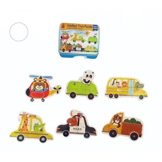 بازل علبة معدن 6 أشكال - Toys Puzzle